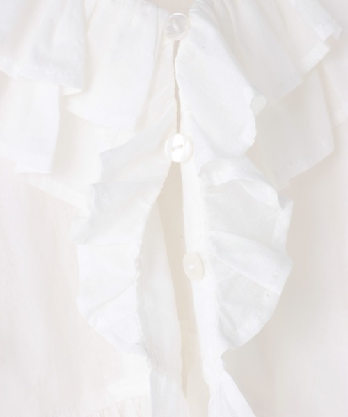 LOWRYS FARM(ローリーズファーム)の「フリルボレロ 1056144(シャツ/ブラウス・キッズ・ホワイト/ブラック・110cm/120cm/130cm/140cm/150cm)」の7枚目の写真