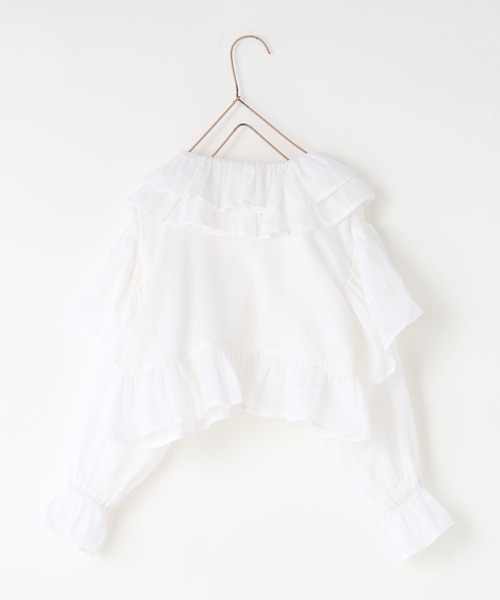 LOWRYS FARM(ローリーズファーム)の「フリルボレロ 1056144(シャツ/ブラウス・キッズ・ホワイト/ブラック・110cm/120cm/130cm/140cm/150cm)」の6枚目の写真