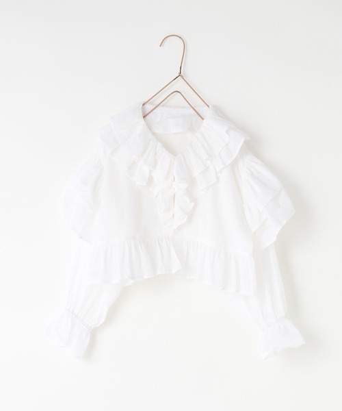 LOWRYS FARM(ローリーズファーム)の「フリルボレロ 1056144(シャツ/ブラウス・キッズ・ホワイト/ブラック・110cm/120cm/130cm/140cm/150cm)」の12枚目の写真