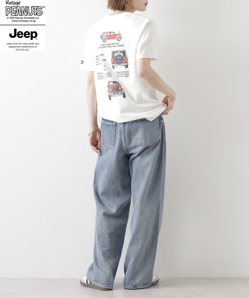 PEANUTS(ピーナッツ)の「PEANUTS×JEEP ポケット付きTシャツ 半袖(Tシャツ/カットソー・メンズ・オフホワイト/ネイビー/グレイッシュベージュ・S/M/L/LL)」の20枚目の写真