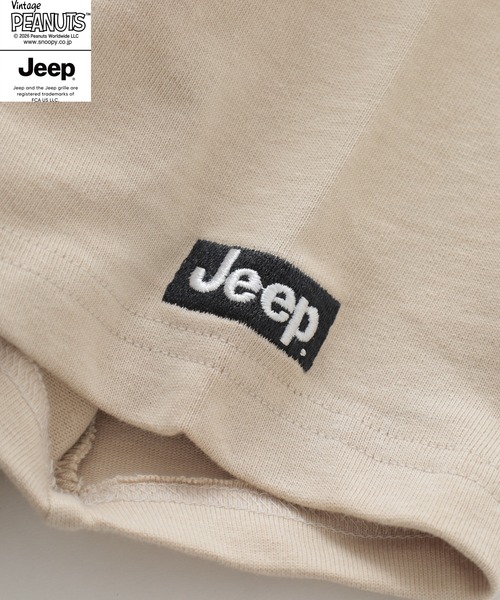 PEANUTS(ピーナッツ)の「PEANUTS×JEEP ポケット付きTシャツ 半袖(Tシャツ/カットソー・メンズ・オフホワイト/ネイビー/グレイッシュベージュ・S/M/L/LL)」の11枚目の写真