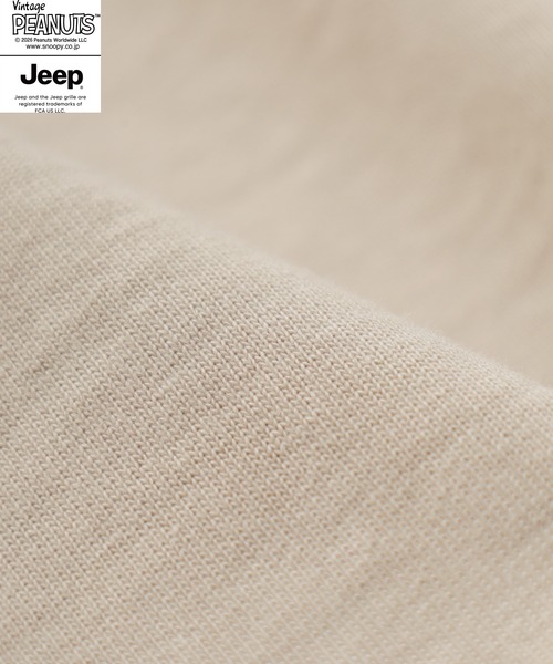 PEANUTS(ピーナッツ)の「PEANUTS×JEEP ポケット付きTシャツ 半袖(Tシャツ/カットソー・メンズ・オフホワイト/ネイビー/グレイッシュベージュ・S/M/L/LL)」の14枚目の写真