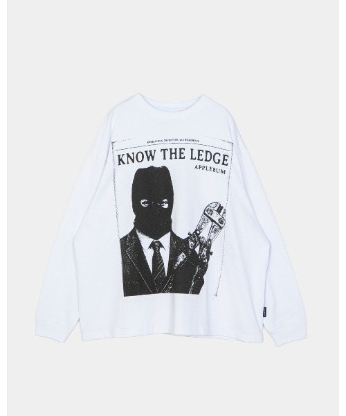 APPLEBUM(アップルバム)の「“KNOW THE LEDGE” L/S T-shirt(Tシャツ/カットソー・メンズ・ホワイト・XX-LARGE/X-LARGE/LARGE/MEDIUM)」の1枚目の写真