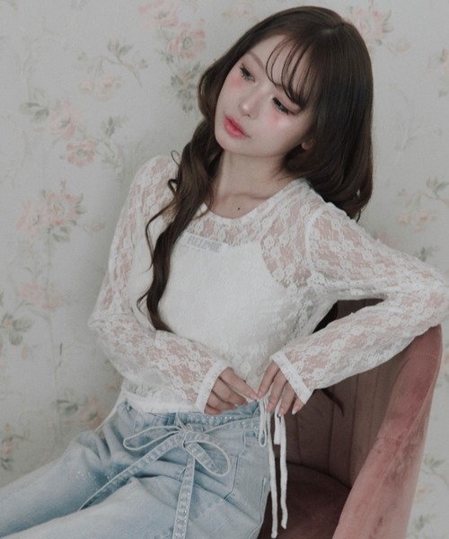 Laceトップス（Tシャツ/カットソー）｜OLIVE des OLIVE（オリーブデ