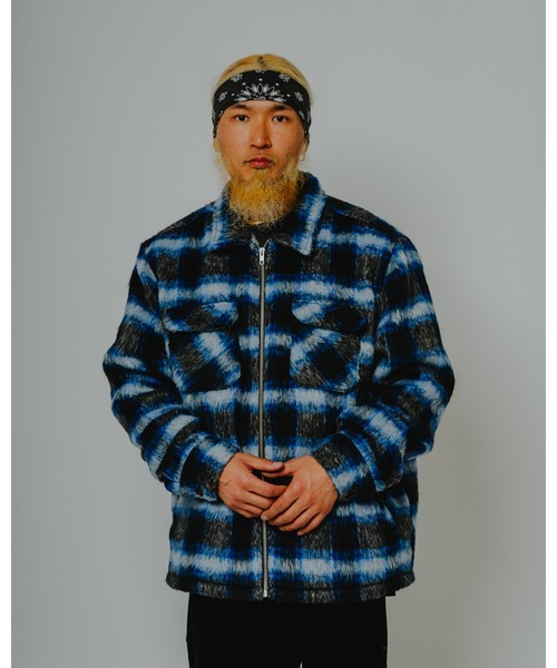 BIG MIKE(ビッグマイク)の「BIG MIKE ビッグマイク /26秋冬新作 起毛チェック 裏キルティング ジップジャケット //// 102646400 102646401(ブルゾン・メンズ・ブラック×ブルー/ベージュ系その他/ブラウン系その他/ホワイト×ブラック・MEDIUM/LARGE/X-LARGE)」の17枚目の写真