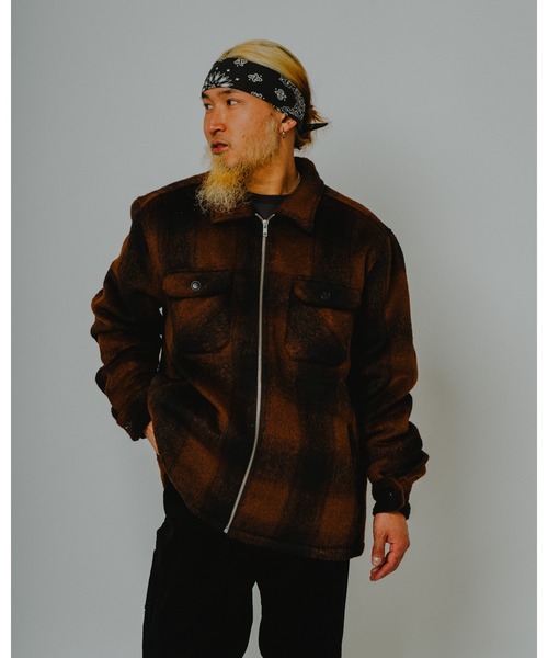 BIG MIKE(ビッグマイク)の「BIG MIKE ビッグマイク /26秋冬新作 起毛チェック 裏キルティング ジップジャケット //// 102646400 102646401(ブルゾン・メンズ・ブラック×ブルー/ベージュ系その他/ブラウン系その他/ホワイト×ブラック・MEDIUM/LARGE/X-LARGE)」の21枚目の写真