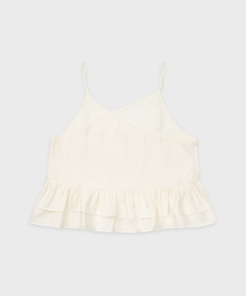 SINOON(シヌーン)の「Sheer Wrap Sleeveless (Ivory)(Tシャツ/カットソー・レディース・アイボリー・SMALL/MEDIUM)」の4枚目の写真