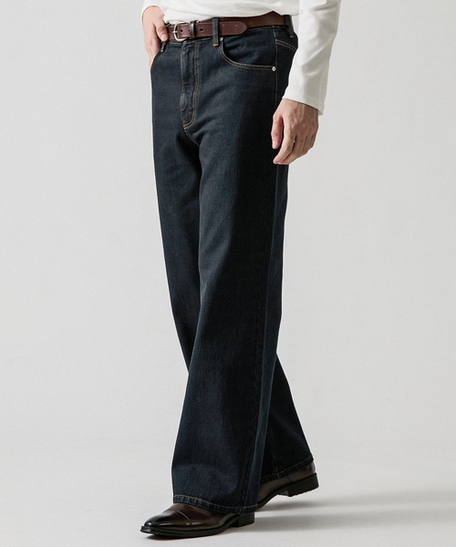 CLEL(クレイル)の「【CLEL】Rigid/Onewash Straight Denim Pants / リジット/ワンウォッシュ ストレートデニムパンツ(デニムパンツ・メンズ・インディゴブルー/ブラック/ブルー系・L/M/S/XS)」の4枚目の写真