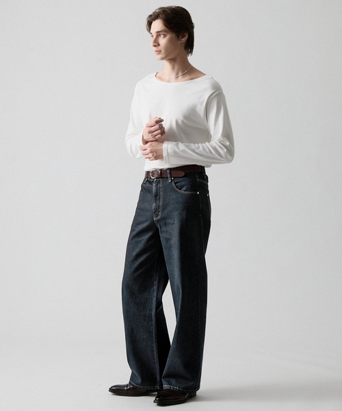 CLEL(クレイル)の「【CLEL】Rigid/Onewash Straight Denim Pants / リジット/ワンウォッシュ ストレートデニムパンツ(デニムパンツ・メンズ・インディゴブルー/ブラック/ブルー系・L/M/S/XS)」の7枚目の写真