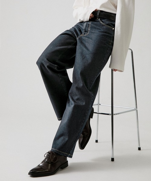 CLEL(クレイル)の「【CLEL】Rigid/Onewash Straight Denim Pants / リジット/ワンウォッシュ ストレートデニムパンツ(デニムパンツ・メンズ・インディゴブルー/ブラック/ブルー系・L/M/S/XS)」の9枚目の写真