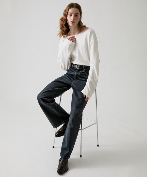 CLEL(クレイル)の「【CLEL】Rigid/Onewash Straight Denim Pants / リジット/ワンウォッシュ ストレートデニムパンツ(デニムパンツ・メンズ・インディゴブルー/ブラック/ブルー系・L/M/S/XS)」の11枚目の写真