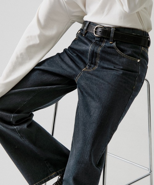 CLEL(クレイル)の「【CLEL】Rigid/Onewash Straight Denim Pants / リジット/ワンウォッシュ ストレートデニムパンツ(デニムパンツ・メンズ・インディゴブルー/ブラック/ブルー系・L/M/S/XS)」の12枚目の写真