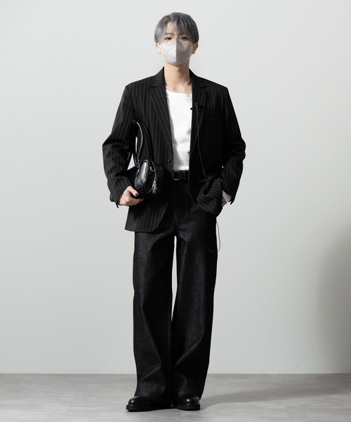 CLEL(クレイル)の「【CLEL】Rigid/Onewash Straight Denim Pants / リジット/ワンウォッシュ ストレートデニムパンツ(デニムパンツ・メンズ・インディゴブルー/ブラック/ブルー系・L/M/S/XS)」の14枚目の写真