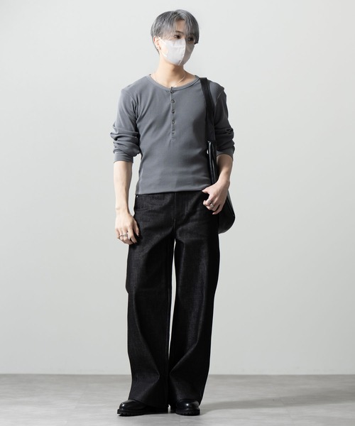 CLEL(クレイル)の「【CLEL】Rigid/Onewash Straight Denim Pants / リジット/ワンウォッシュ ストレートデニムパンツ(デニムパンツ・メンズ・インディゴブルー/ブラック/ブルー系・L/M/S/XS)」の20枚目の写真