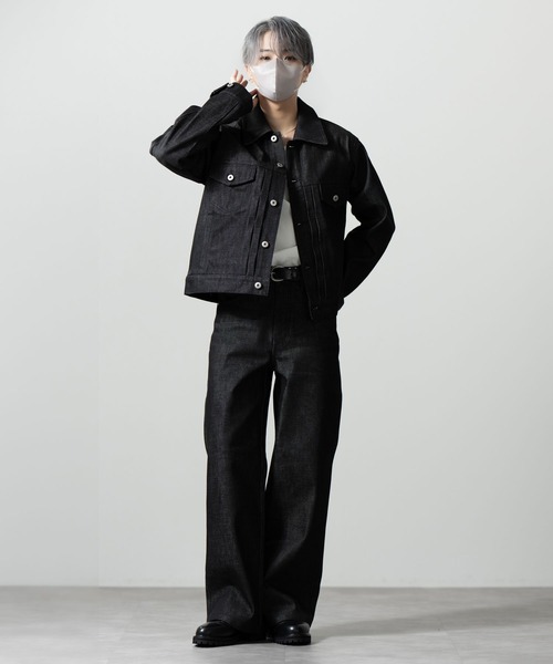 CLEL(クレイル)の「【CLEL】Rigid/Onewash Straight Denim Pants / リジット/ワンウォッシュ ストレートデニムパンツ(デニムパンツ・メンズ・インディゴブルー/ブラック/ブルー系・L/M/S/XS)」の21枚目の写真