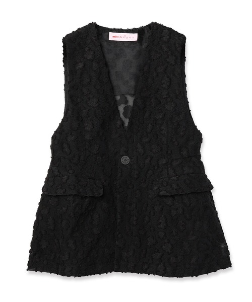 mintdesigns（ミントデザインズ）の「Floral Jacquard Vest（ベスト・レディース・ブラック/ホワイト・ONESIZE）」の8枚目の写真