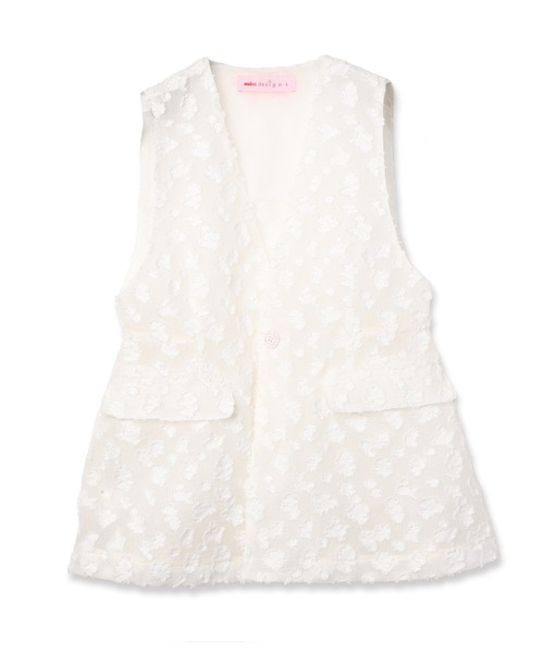 mintdesigns（ミントデザインズ）の「Floral Jacquard Vest（ベスト・レディース・ブラック/ホワイト・ONESIZE）」の10枚目の写真