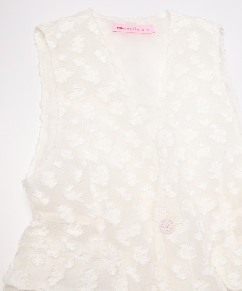 mintdesigns（ミントデザインズ）の「Floral Jacquard Vest（ベスト・レディース・ブラック/ホワイト・ONESIZE）」の15枚目の写真