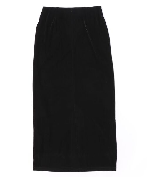 CLANE（クラネ）の「CLANE/クラネ/LUSTROUS RIB TIGHT SKIRT（スカート・レディース・ブラック・1）」の2枚目の写真