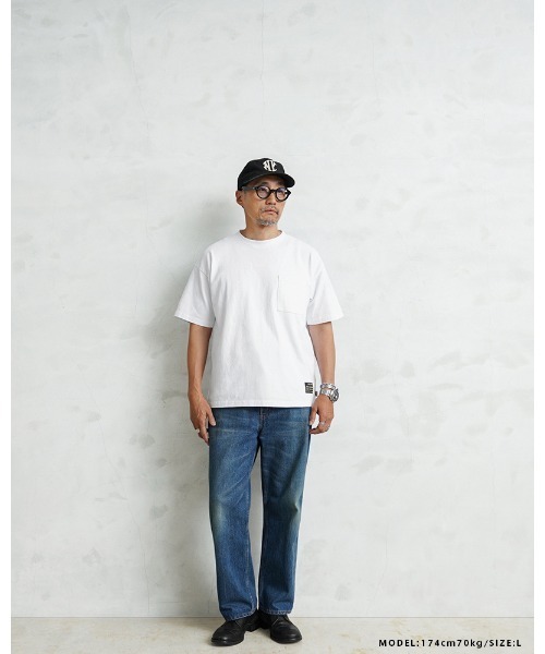 WAIPER.inc（ワイパーインク）の「WAIPER×Goodwear 2W7-16237 S/S ポケット 半袖 Tシャツ（Tシャツ/カットソー・メンズ・ホワイト/ブラック・L/XL）」の6枚目の写真