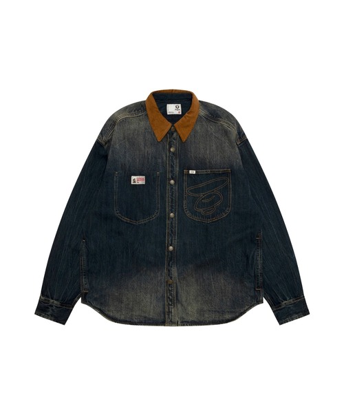 AAPE DENIM LONG SLEEVE SHIRT