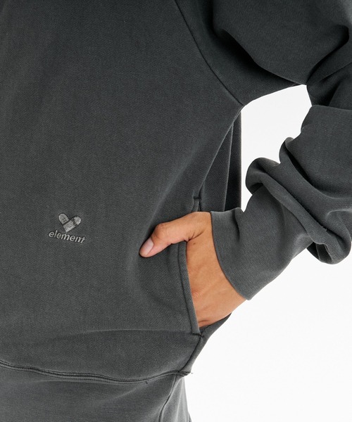 ELEMENT(エレメント)の「ELEMENT メンズ HEART ZIP HALF スウェットジャケット 【2026年秋冬モデル】/エレメントハーフジップスウェット(スウェット・メンズ・グレー/ブラック系その他・MEDIUM/LARGE/X-LARGE)」の6枚目の写真