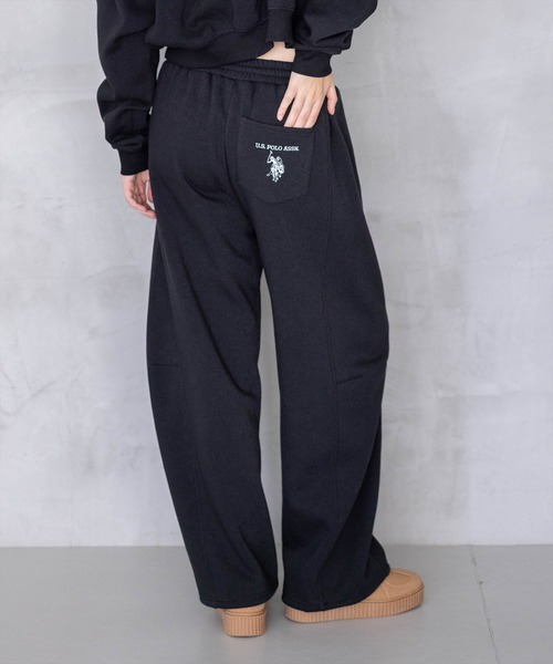 U.S. POLO ASSN.(ユーエスポロアッスン)の「【U.S. POLO ASSN.】clear 別注 裏起毛スウェットパンツ(セット可)(スウェットパンツ・レディース・ピンク/グレー/ブラック・F)」の4枚目の写真