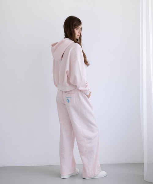 U.S. POLO ASSN.(ユーエスポロアッスン)の「【U.S. POLO ASSN.】clear 別注 裏起毛スウェットパンツ(セット可)(スウェットパンツ・レディース・ピンク/グレー/ブラック・F)」の22枚目の写真