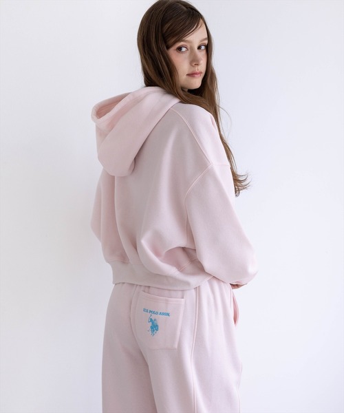 U.S. POLO ASSN.(ユーエスポロアッスン)の「【U.S. POLO ASSN.】clear 別注 裏起毛スウェットパンツ(セット可)(スウェットパンツ・レディース・ピンク/グレー/ブラック・F)」の12枚目の写真