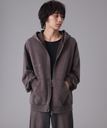 EVOLVERA（エボルヴェラー）の「Double Zip Painted Hoodie / ダブルジップペイントパーカー（パーカー）」