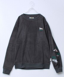 FREDY MAC（フレディーマック）の「【FREDYMAC/フレディマック】ユニセックス アニマルお化け刺繍フリースクルーネック（スウェット）」