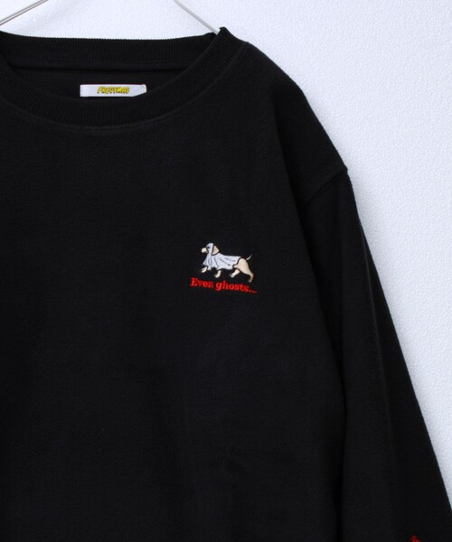 FREDY MAC（フレディーマック）の「【FREDYMAC/フレディマック】ユニセックス アニマルお化け刺繍フリースクルーネック（スウェット・メンズ・チャコールグレー/ブラック/レッド/ブルー・M/L）」の9枚目の写真