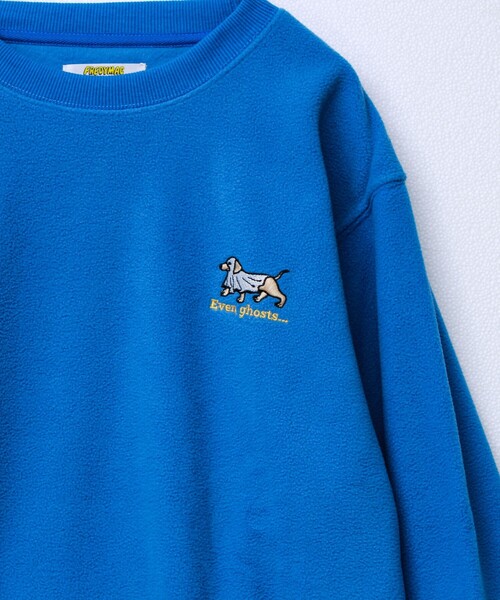FREDY MAC（フレディーマック）の「【FREDYMAC/フレディマック】ユニセックス アニマルお化け刺繍フリースクルーネック（スウェット・メンズ・チャコールグレー/ブラック/レッド/ブルー・M/L）」の10枚目の写真