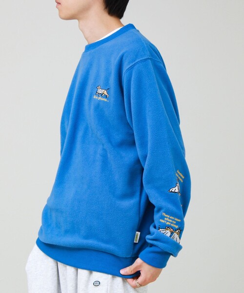 FREDY MAC（フレディーマック）の「【FREDYMAC/フレディマック】ユニセックス アニマルお化け刺繍フリースクルーネック（スウェット・メンズ・チャコールグレー/ブラック/レッド/ブルー・M/L）」の13枚目の写真