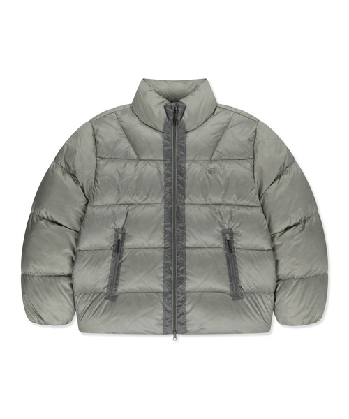 BROWNBREATH(ブラウンブレス)の「SEAM LAYERED DOWN JACKET (3colors)(ダウンジャケット/コート・レディース・ブラック/グレー/グリーン・LARGE/MEDIUM/SMALL/X-LARGE)」の2枚目の写真