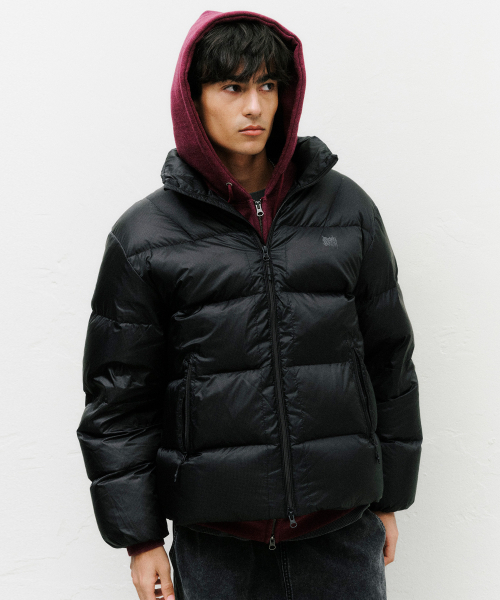 BROWNBREATH(ブラウンブレス)の「SEAM LAYERED DOWN JACKET (3colors)(ダウンジャケット/コート・レディース・ブラック/グレー/グリーン・LARGE/MEDIUM/SMALL/X-LARGE)」の4枚目の写真
