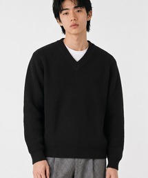 FILLIP J（フィリップジェー）の「ウールブレンドリラックスフィットVネックニット（ニット/セーター）」