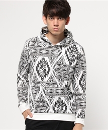 VENCEEXCHANGE | ミニ裏毛オルテガ総柄パーカー  (パーカー)