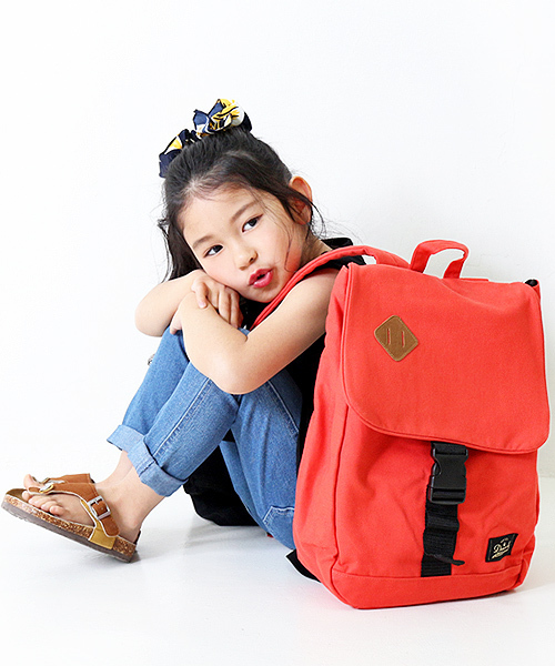 devirock（デビロック）の「ベルトバックルスクエアリュックサック（バックパック/リュック・キッズ・ブラック/カーキ/レッド/ピンク/ブルー/ネイビー/カモフラージュ・ONE SIZE）」の15枚目の写真