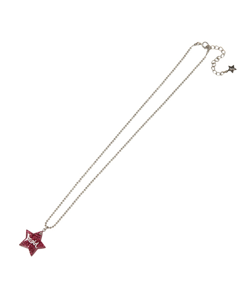 X-girl（エックスガール）の「CANDY STAR NECKLACE（ネックレス・レディース・ブルー/ピンク/シルバー・ONE SIZE）」の3枚目の写真