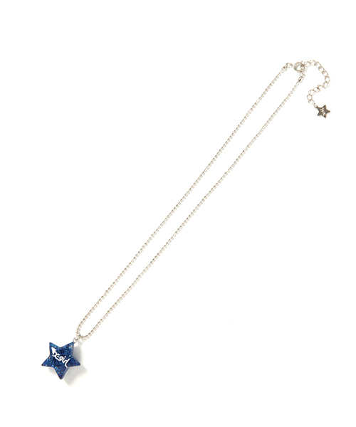 X-girl（エックスガール）の「CANDY STAR NECKLACE（ネックレス・レディース・ブルー/ピンク/シルバー・ONE SIZE）」の2枚目の写真