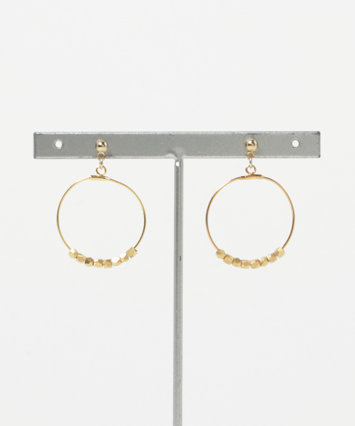 TONE SELECT GOODS(トーンセレクトグッズ)の「【Kodemari】metal×circle ピアス(ピアス(両耳用)・レディース・その他・FREE)」の1枚目の写真