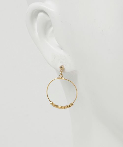 TONE SELECT GOODS(トーンセレクトグッズ)の「【Kodemari】metal×circle ピアス(ピアス(両耳用)・レディース・その他・FREE)」の4枚目の写真