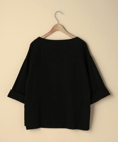 coen(コーエン)の「STフライスVネックカットソー(ブラック ⇒ WEB限定カラー)(その他トップス・レディース・アイボリー/ワイン/ブラック/ネイビー・FREE)」の18枚目の写真