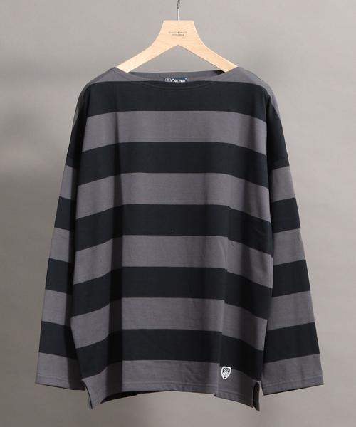 ORCIVAL(オーシバル)の「【別注】 <ORCIVAL> WIDE BOAT LONG SLEEVE TEE/カットソー(Tシャツ/カットソー・メンズ・ホワイト/グレー/ネイビー・5/3/4)」の3枚目の写真