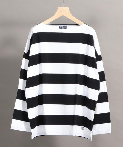 ORCIVAL(オーシバル)の「【別注】 <ORCIVAL> WIDE BOAT LONG SLEEVE TEE/カットソー(Tシャツ/カットソー・メンズ・ホワイト/グレー/ネイビー・5/3/4)」の2枚目の写真