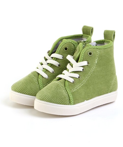 apres les cours（アプレレクール）の「ハイカットスニーカー（スニーカー・キッズ・カーキ/ブラック/キナリ/マスタード・16/15 /20/18/19/17/14）」の3枚目の写真