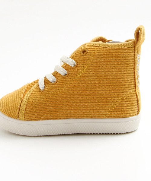 apres les cours（アプレレクール）の「ハイカットスニーカー（スニーカー・キッズ・カーキ/ブラック/キナリ/マスタード・16/15 /20/18/19/17/14）」の8枚目の写真