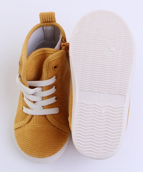 apres les cours（アプレレクール）の「ハイカットスニーカー（スニーカー・キッズ・カーキ/ブラック/キナリ/マスタード・16/15 /20/18/19/17/14）」の10枚目の写真