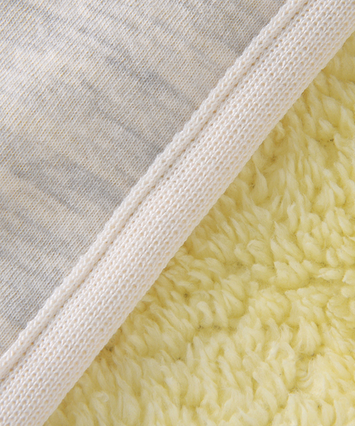 Ne-net(ネネット)の「(S)ボアボンディング(ノーカラージャケット・レディース・ネイビー/オフホワイト・02)」の8枚目の写真